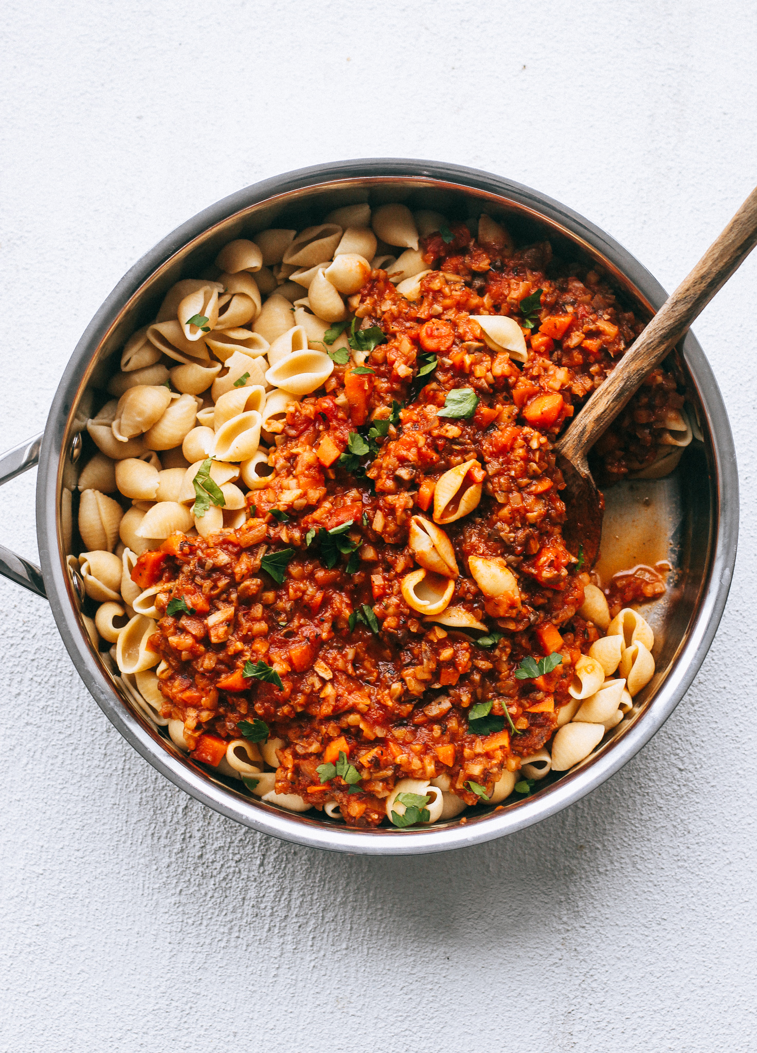 Super Simple Vegan Cauliflower Bolognese