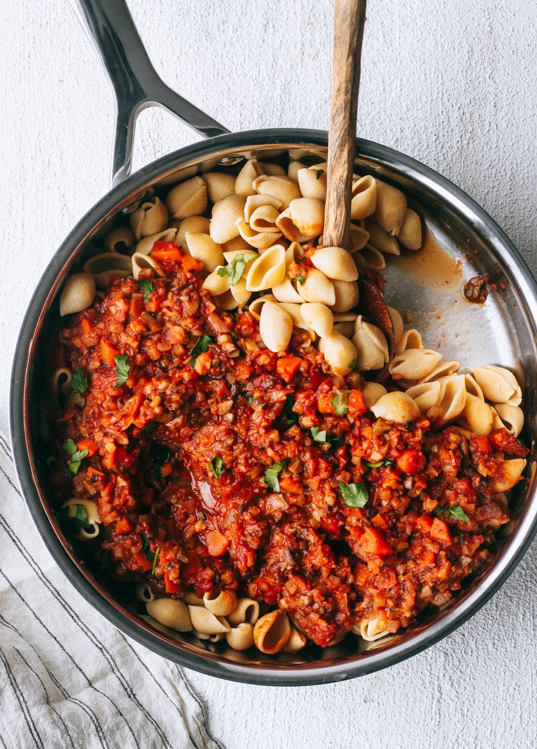 Super Simple Vegan Cauliflower Bolognese