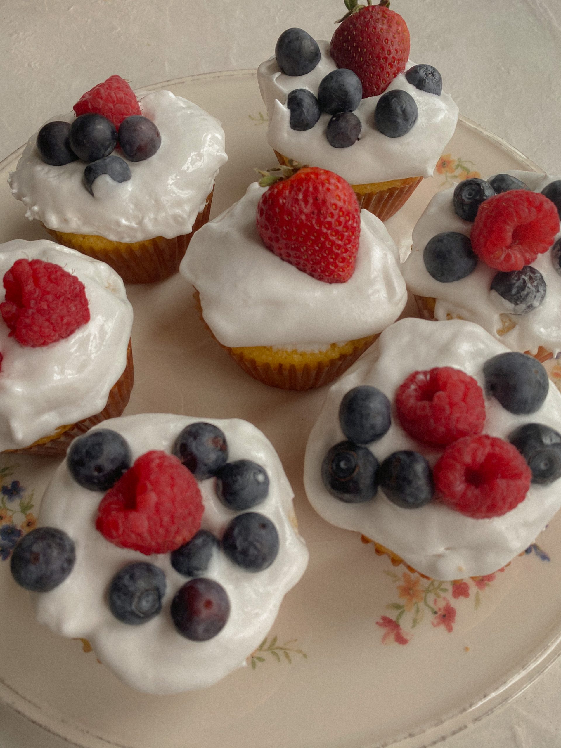 Grain Free Shortcake Cupcakes