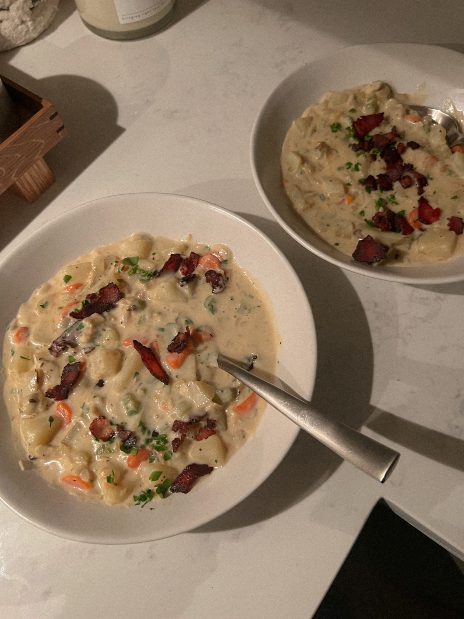 Easy Clam Chowder (gluten free)