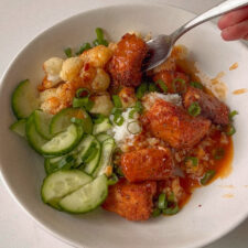 Crispy Orange Salmon + Cauliflower