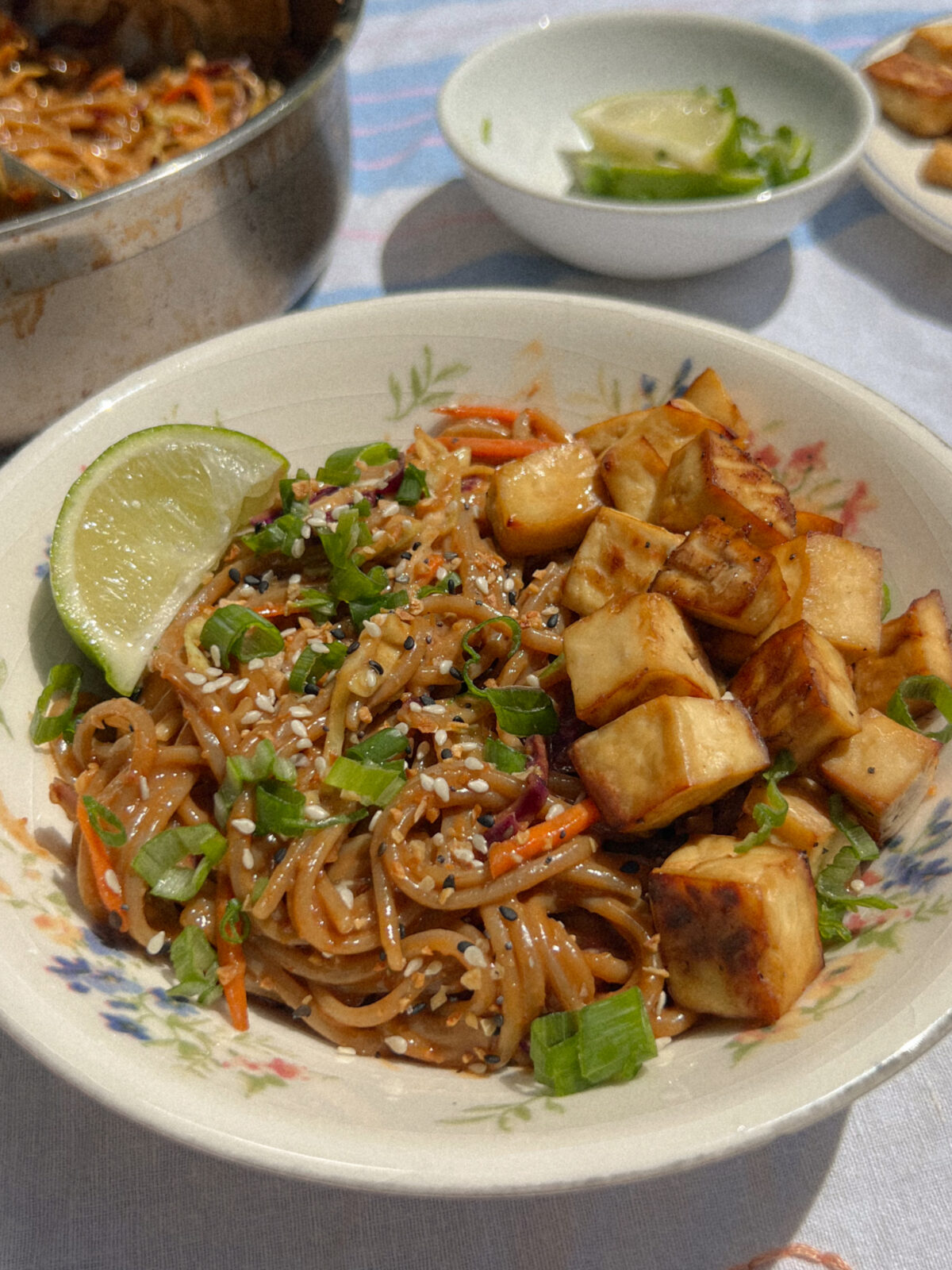 Gluten Free Sriracha Peanut Noodles